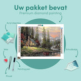 Diamond Painting Dennenbomen