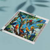Diamond Painting Familie Papegaai