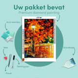 Diamond Painting Fiets in de Stad