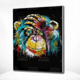 Diamond Painting Gekleurde Aap