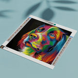 Diamond Painting Gekleurde Labrador