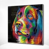 Diamond Painting Gekleurde Labrador