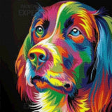 Diamond Painting Gekleurde Labrador