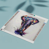 Diamond Painting Gekleurde Olifant