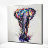 Diamond Painting Gekleurde Olifant