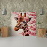 Diamond Painting Giraffe Roze