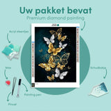 Diamond Painting Gouden Vlinders