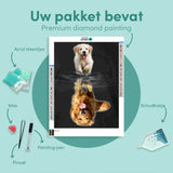 Diamond Painting Grote en Kleine Labrador