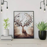 Diamond Painting Hert met groot Gewei