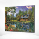 Diamond Painting Huis in het Bos