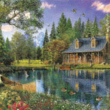 Diamond Painting Huis in het Bos