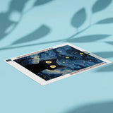 Diamond Painting Kat in de Nacht