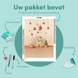 Diamond Painting Kerst Hond
