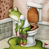 Diamond Painting Kikker Golven