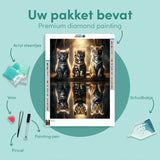 Diamond Painting Kitten en Tijger