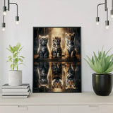 Diamond Painting Kitten en Tijger