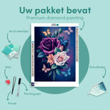 Diamond Painting Kleurrijke Bloemen