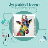 Diamond Painting Kleurrijke Giraf