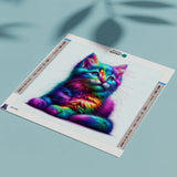 Diamond Painting Kleurrijke Kat