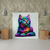 Diamond Painting Kleurrijke Kat