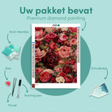 Diamond Painting Kleurrijke Rozen
