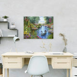 Diamond Painting Landschap met Zwanen