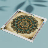 Diamond Painting Mandala Geel/Blauw