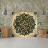 Diamond Painting Mandala Geel/Blauw