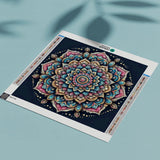 Diamond Painting Mandala Roze/Blauw/Geel