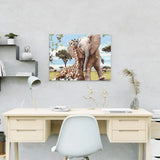Diamond Painting Olifant en Giraffe