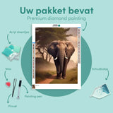 Diamond Painting Olifant in de Bossen
