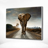 Diamond Painting Olifant op de Weg