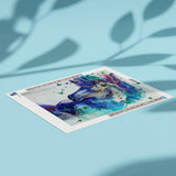 Diamond Painting Paard met Blauwe Tinten