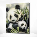 Diamond Painting Panda Bamboe