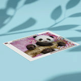 Diamond Painting Panda met Bloemen