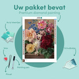 Diamond Painting Portret Bloemstuk