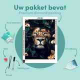 Diamond Painting Portret van een Leeuw