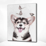 Diamond Painting Puppy Blij