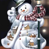 Diamond Painting Sneeuwpop Hoed