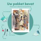 Diamond Painting Staartmeesjes Bos