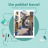 Diamond Painting Straatje Stad
