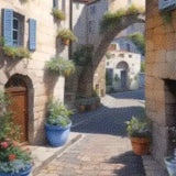 Diamond Painting Straatje Stad