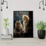 Diamond Painting Twee Katten