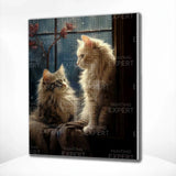 Diamond Painting Twee Katten