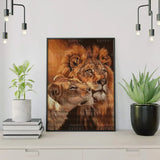 Diamond Painting Verliefde Leeuwen