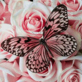 Diamond Painting Vlinder met Bloemen