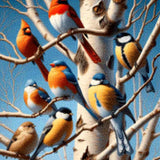Diamond Painting Vogels in een Boom