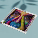 Diamond Painting Vrouw met Verfspetters