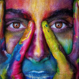 Diamond Painting Vrouw met Verfspetters