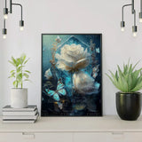 Diamond Painting Witte Bloemen